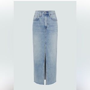 Pistola Alice Light Blue Denim Midi Skirt